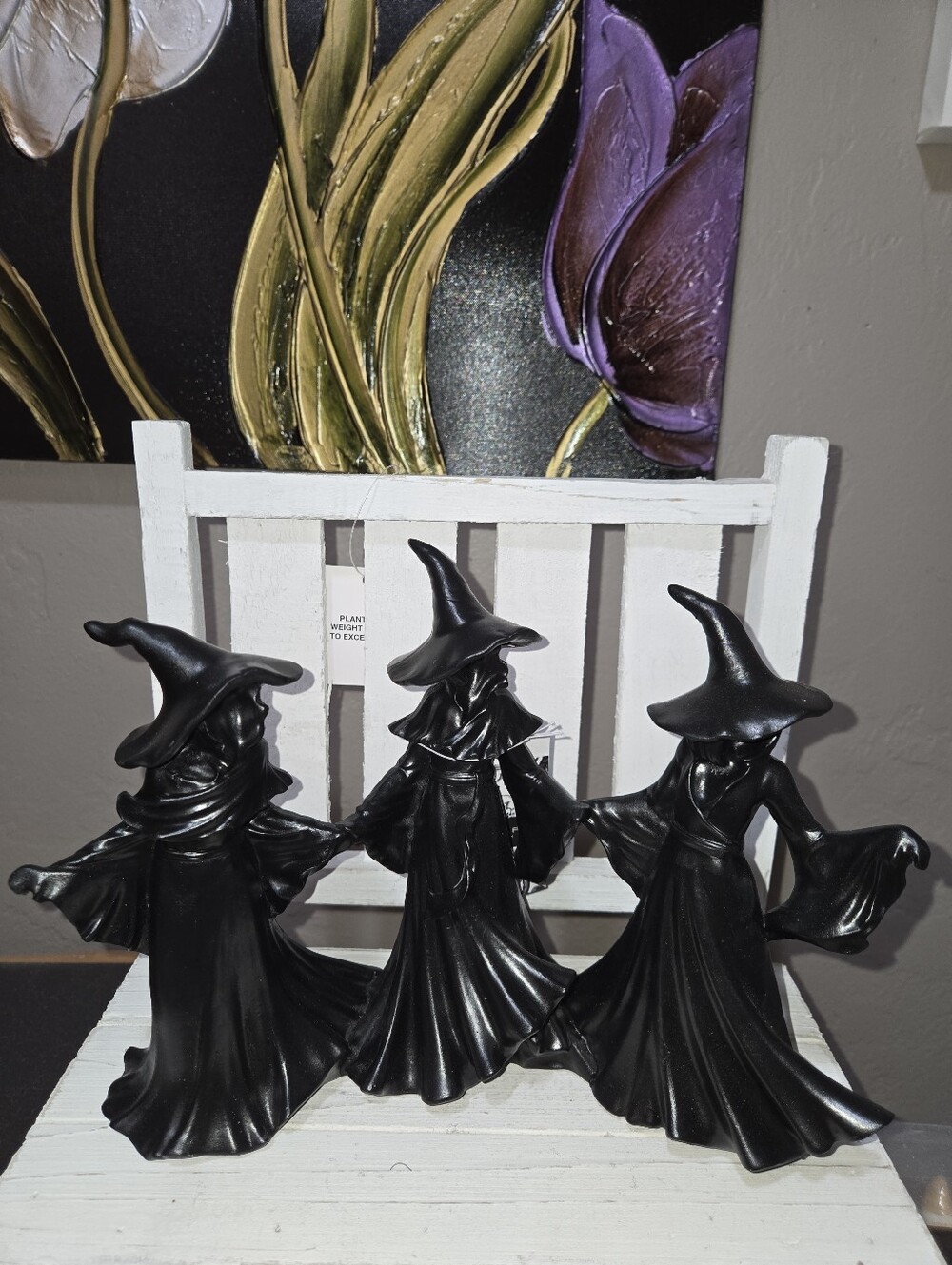 Tahari Witch Trio Three Black Witches Halloween